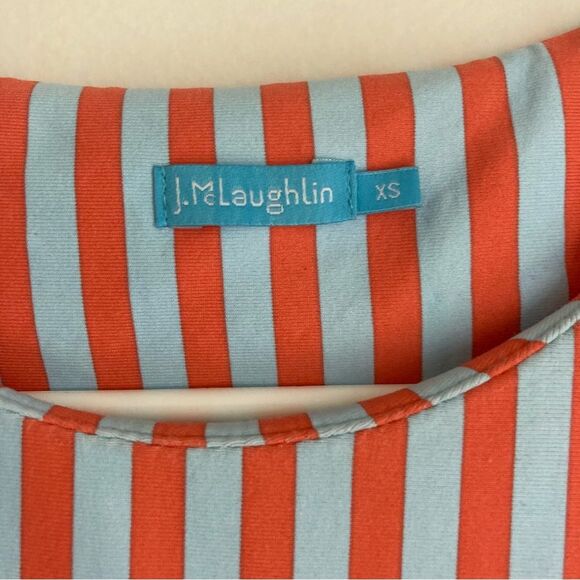 J. Mclaughlin women’s Helena Dress size XS. Sea blue and coral color. EUC! 😍 - Picture 4 of 9